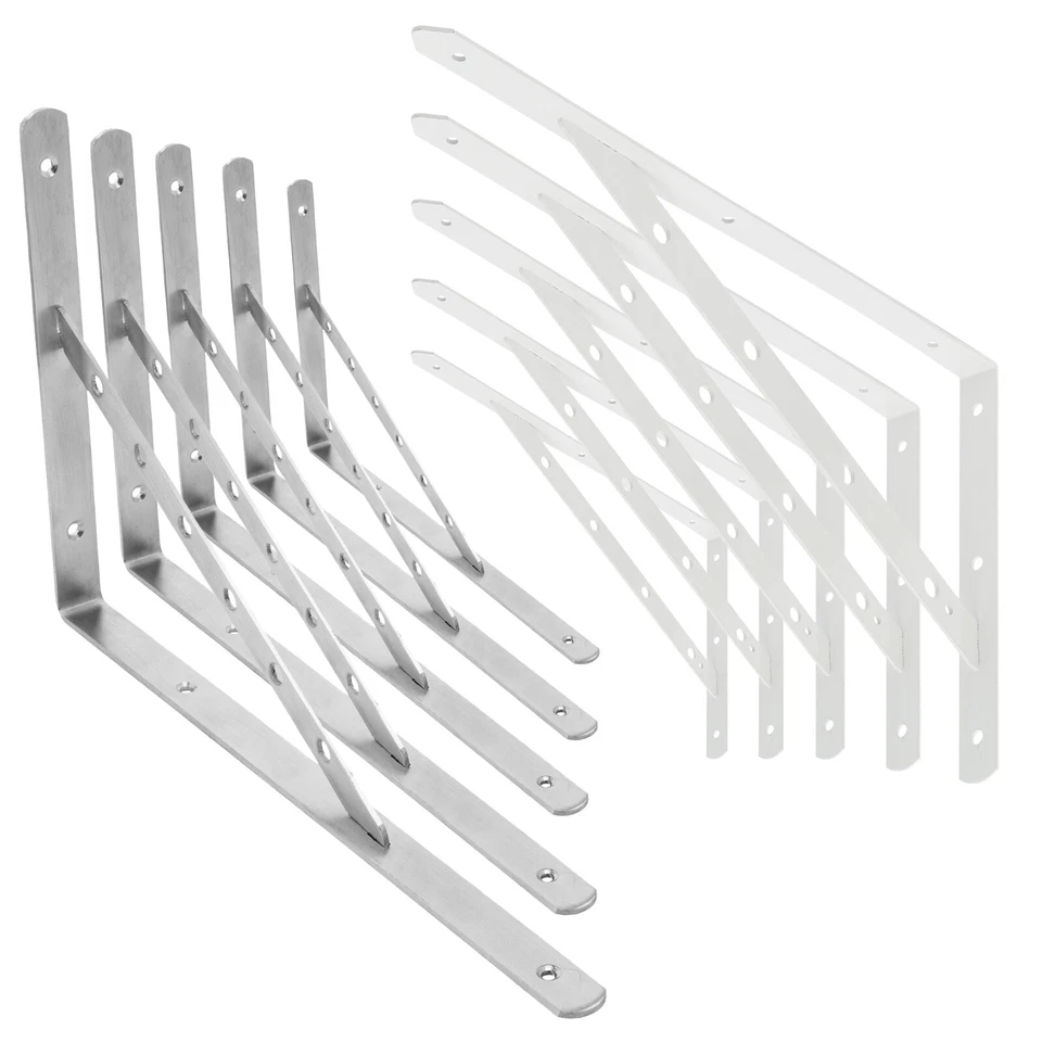 Edelstahl Regalträger Schwerlastträger Set Winkel Konsole Halterung Wandregal - Bild 3 von 4