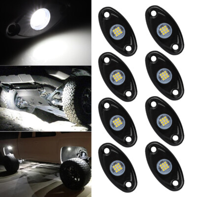Underbody Light Kit 12pcs White LED Rock Lights Kit - Underbody Lighting For Jeep, Truck, UTV, ATV Under Glow Lights For Trucks - Foto 12