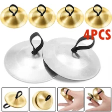4PC Finger Cymbals 5.3cm/2.1in, Finger Zills for Belly Dance, Hand Cymbal