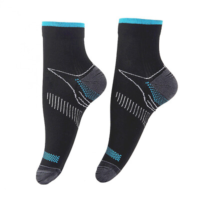 3 Pairs of Sports Socks Ankle Support Arch Socks Anti-slip & Sweat Absorption US