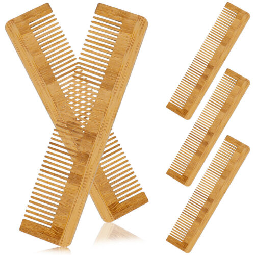 5Pcs Wooden Bamboo Wood Comb Wooden Comb for Men Women m - Imagen 1 de 11