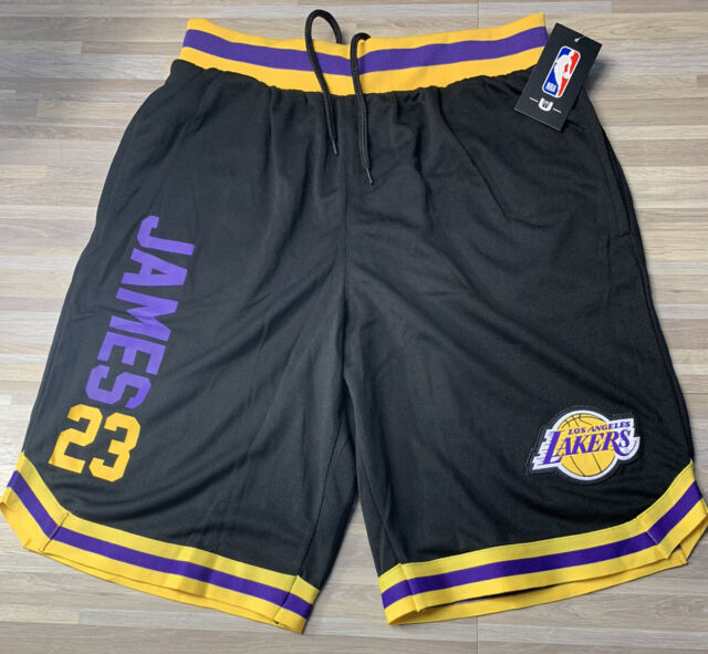 NBA Los Angeles Lakers Lebron James Basketball Shorts Mens Sz L Black ...