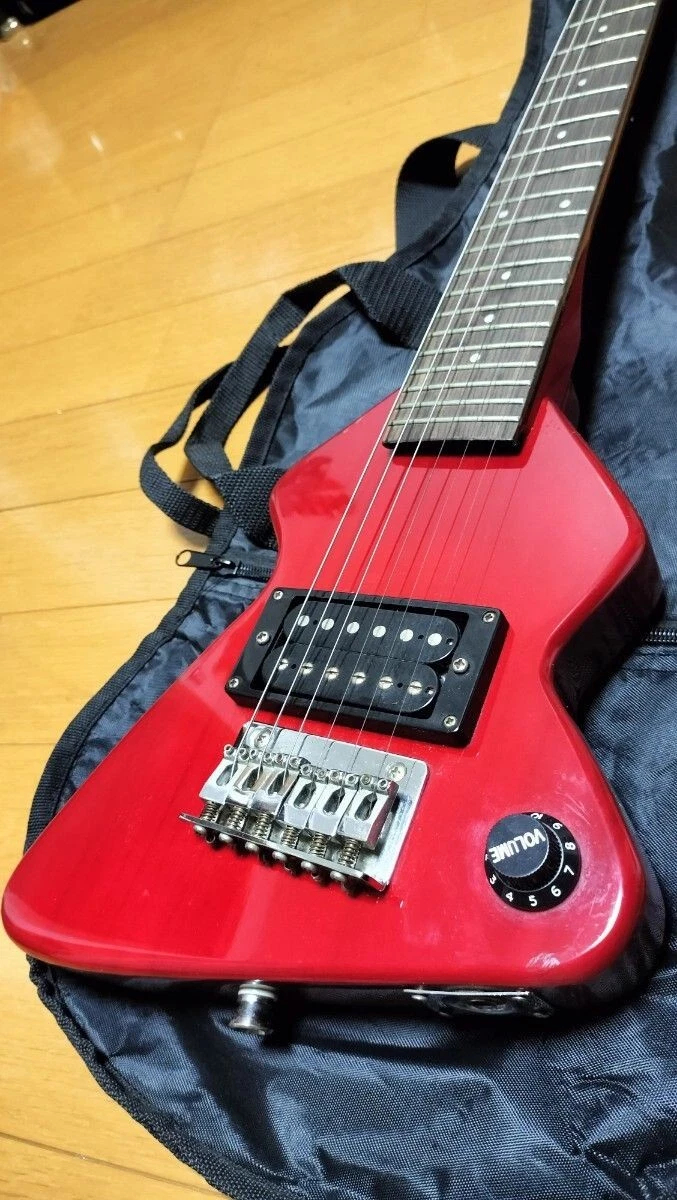 Electric Chiquita Travel Guitar Red Made in With Hard Case From