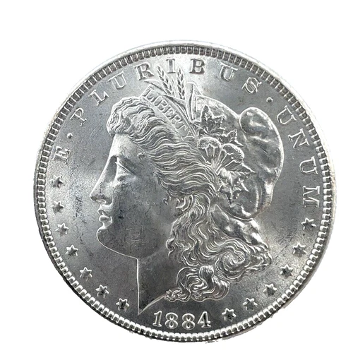1884 Morgan Dollar BU. Choice Uncirculated 90% Silver $1 U.S Coin # 2050