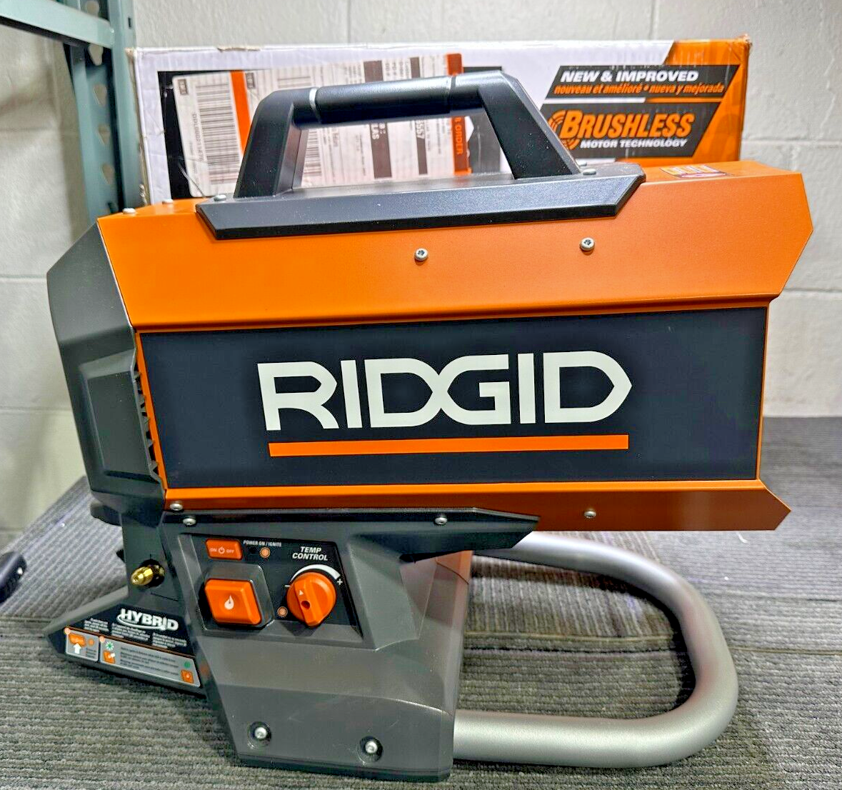 Ridgid Brushless 18V Volt Hybrid Forced Air Propane Heater Portable NO  REGULATOR | eBay