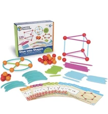 Learning Resources Dive into Shapes! A "Sea" and Build Geometry Set, Geometry