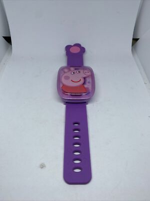 VTech Peppa Pig Learning Watch Pink Purple Activity Games with