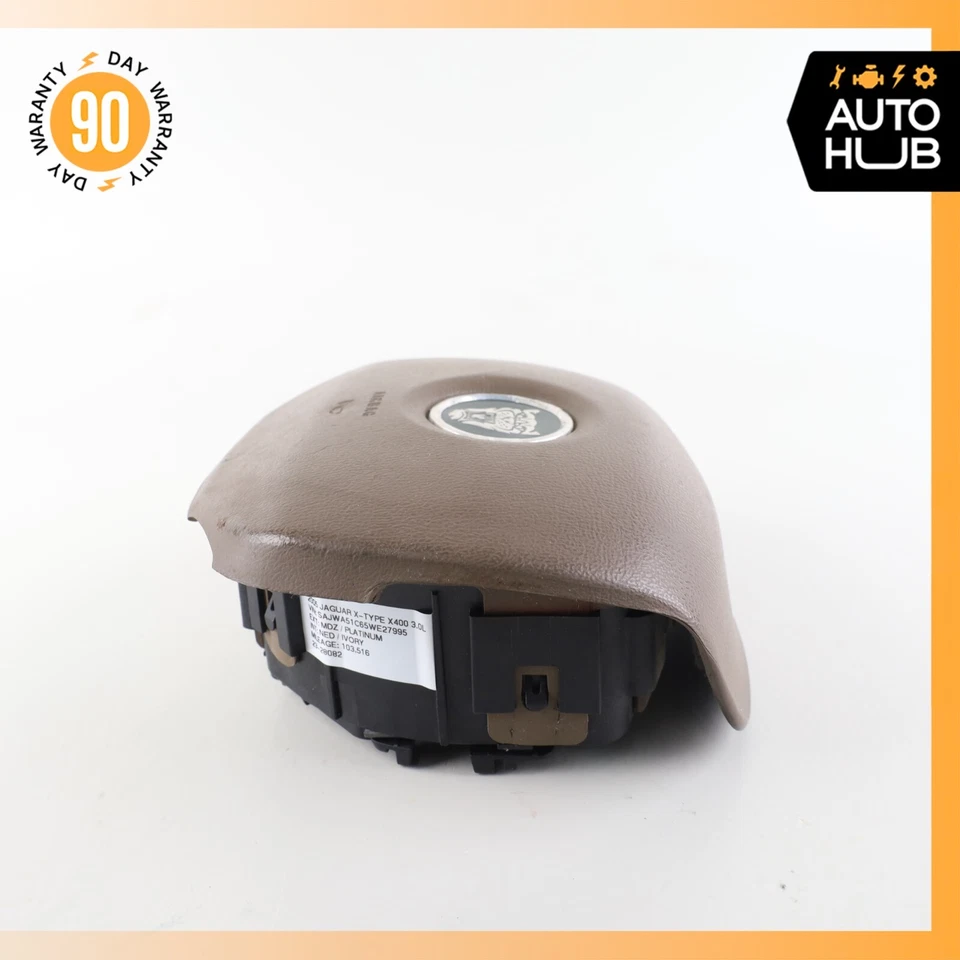 Bolsa de aire para volante Jaguar X400 tipo X marrón OEM Foto 2 de 4