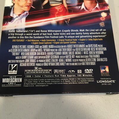 Freeway Dvd 1996 Brand New Sealed 2007 Release With Slip