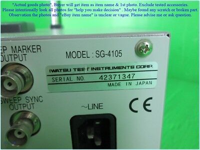 Iwatsu SG-4105, Function Generator as photo, sn:1347, Missing knob, dφm FTU
