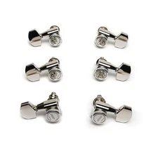 NEW Gretsch Branded Gotoh 3x3 Locking Tuners, AB01 Buttons - NICKEL