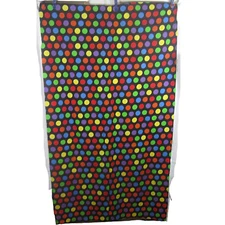 Oakhurst Textiles Polka Dot fabric rainbow colors 2 yd vintage cotton 73"x42"