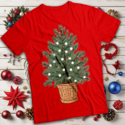 Mens and Womens Christmas Tree Christmas T-Shirt Tee for Adults #MC  UK