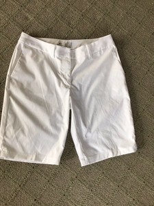Womens NIKE GOLF Tour Performance Dri Fit White Bermuda Shorts Size 4 | eBay