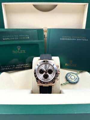Rolex Daytona Rose Gold Oysterflex Sundust Dial 126515LN Box