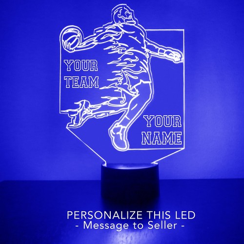 Lámpara de ventilador deportivo LED para jugador de baloncesto de Los Angeles Lakers, personalizada GRATIS - Imagen 10 de 11