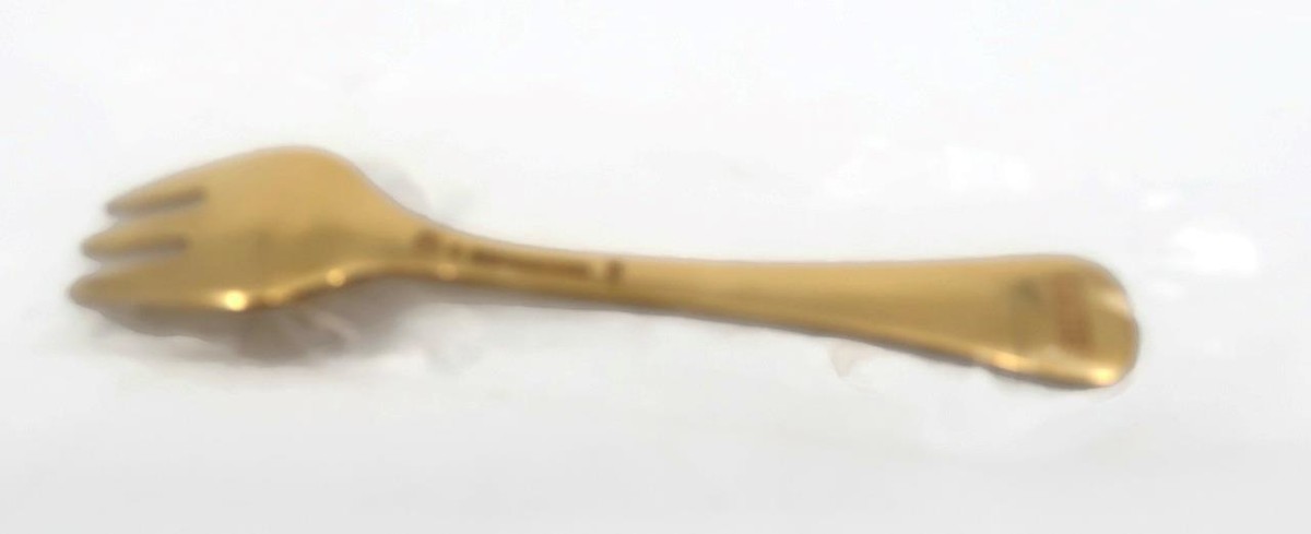 Georg Jensen, 1985, Oxlip, 925 Sterling Gold Fork, 5 3/8