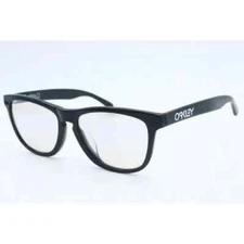 New Oakley Frogskins OO 2039-06 Square Black Eyeglasses Demo Lenses