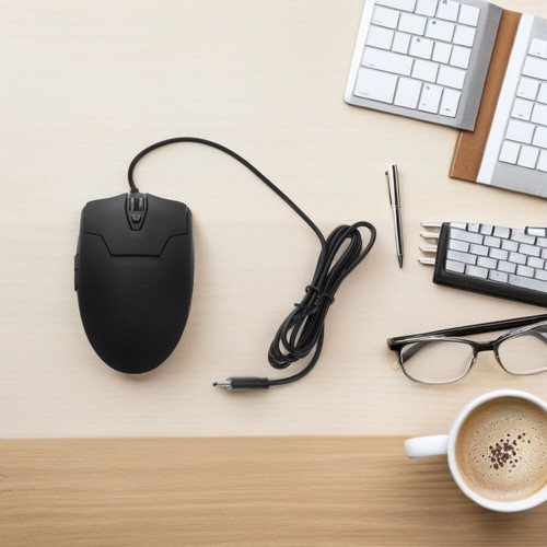 Kabelgebundene USB-C- mit 6 Tasten: Präzise Universal-Gaming- – Leises - Bild 2 von 12