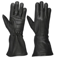 Hugger Men's Classic Motorcycle Glove Unlined Seasonal Wind Stopper Gauntlet