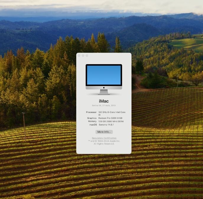 2019 iMac 27 | 3.6GHz 8-Core i9 | 128GB RAM | 1TB PCIe + 4TB 2019 iMac 27 | 3.6GHz 8-Core i9 | 128GB RAM | 1TB PCIe + 4TB