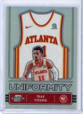 Trae Young 2022-23 Panini Contenders Optic Uniformity Silver Prizm SP #12 Hawks