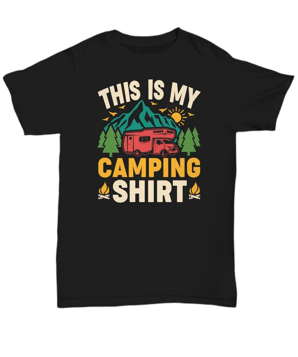 Camping Shirt, This is my Camping Shirt, Outdoor Nature RV Tee, Unisex Tshirt -
Opens in a new windo