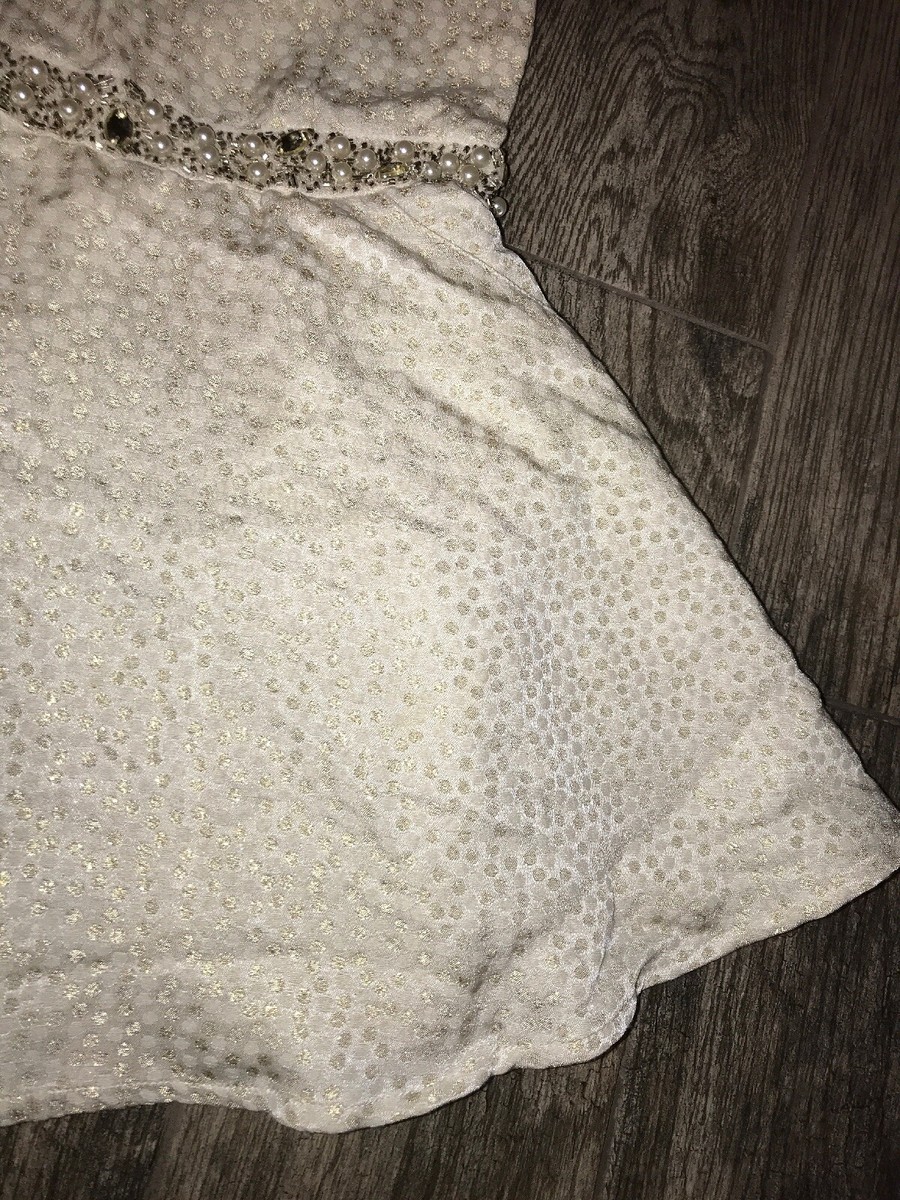 Robe BelAir 100%Soie Beige Semi Doublée Coton T.S/M NEUVE+ETIQUETTE
