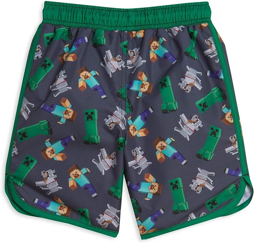 Minecraft ☆ Boys' Allover Character Swim Trunks ☆Sizes 4/5, 6/7, 8, 10/12, 14/16 - Picture 4 of 4
