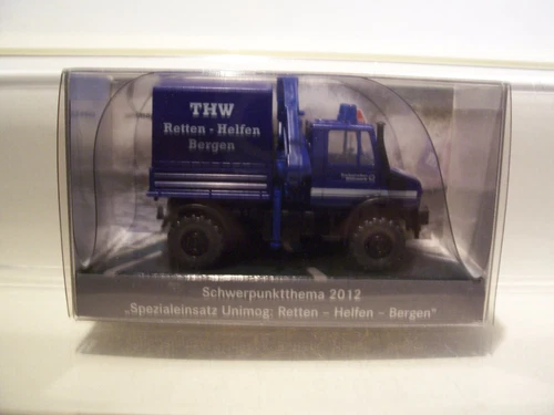 Wiking SOMO  Unimog U 1850  THW mit Ladekran -- Unimog Museum 2012