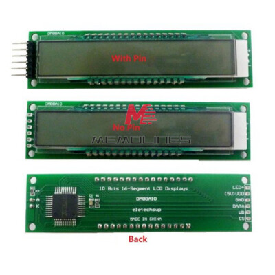 DC 5V 10-bit 16-segment SPI LCD Display Module Board TM1622 Drive SPI Interface