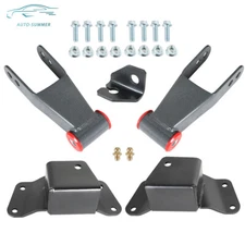 4" Rear Drop Kit Shackles & Hangers For 1988-1997/1998 Chevrolet Silverado GMC