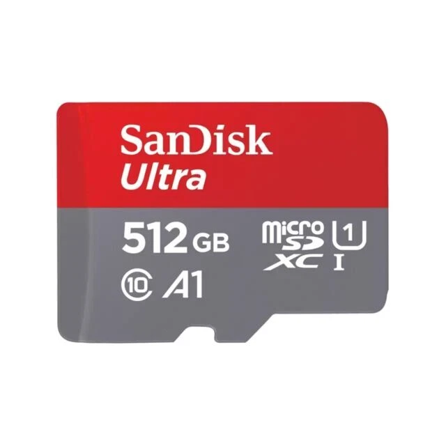 SanDisk Ultra 512GB Class A1 - microSD Memory Card - SDSQUAC-512G-GN6MA