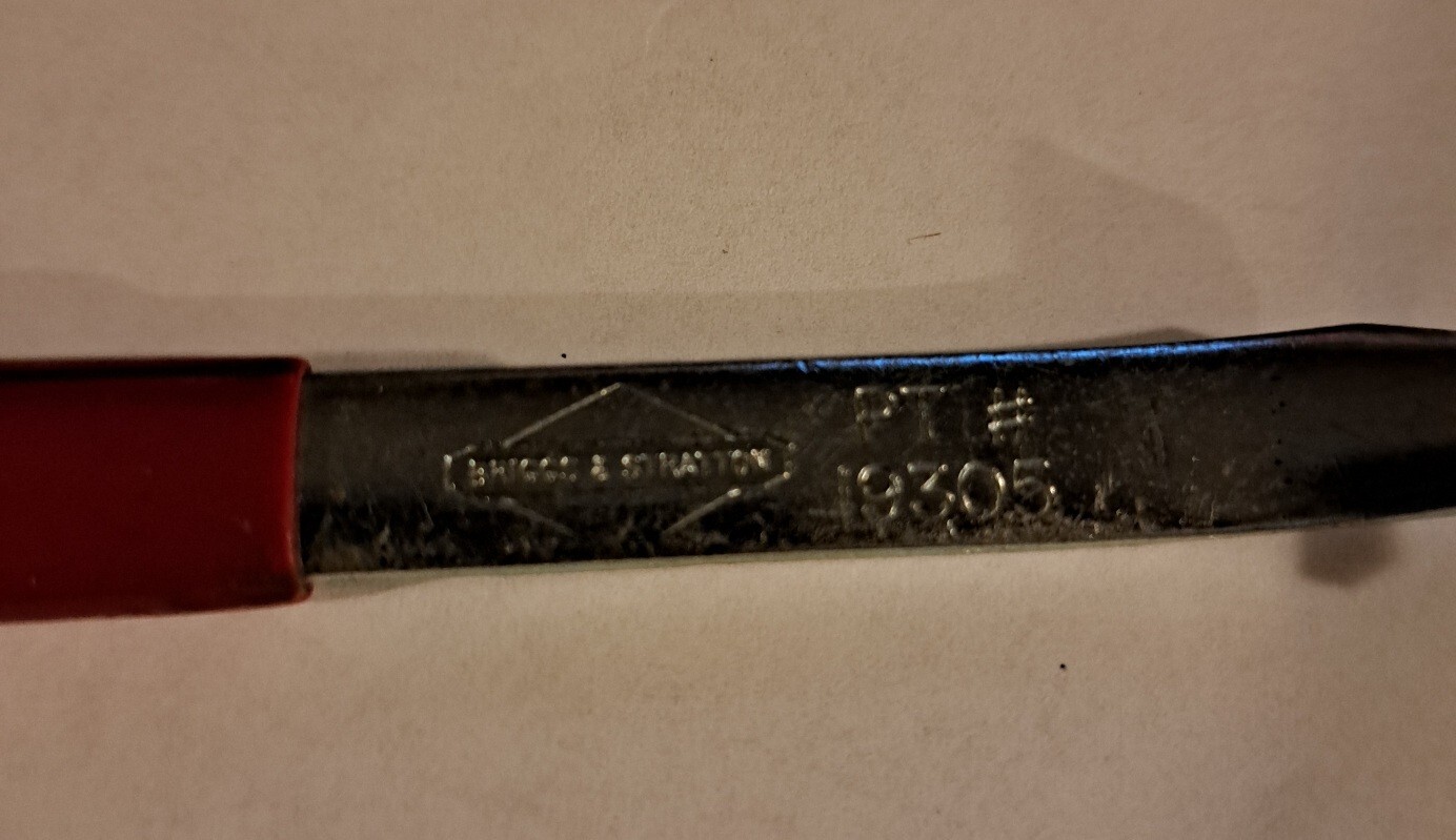 BRIGGS & STRATTON TOOL 19305 OFFSET CARBURETOR SCREWDRIVER PREOWNED