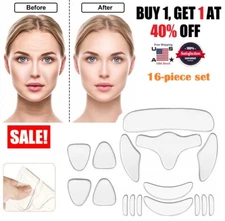 16PCS Anti Wrinkle Neck Eye Face Pad Silicone Removal Patch Skin Lift Overnight