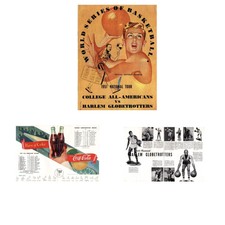 Vintage WORLD SERIES OF BASKETBALL Program 1951 Tour Harlem Globetrotters