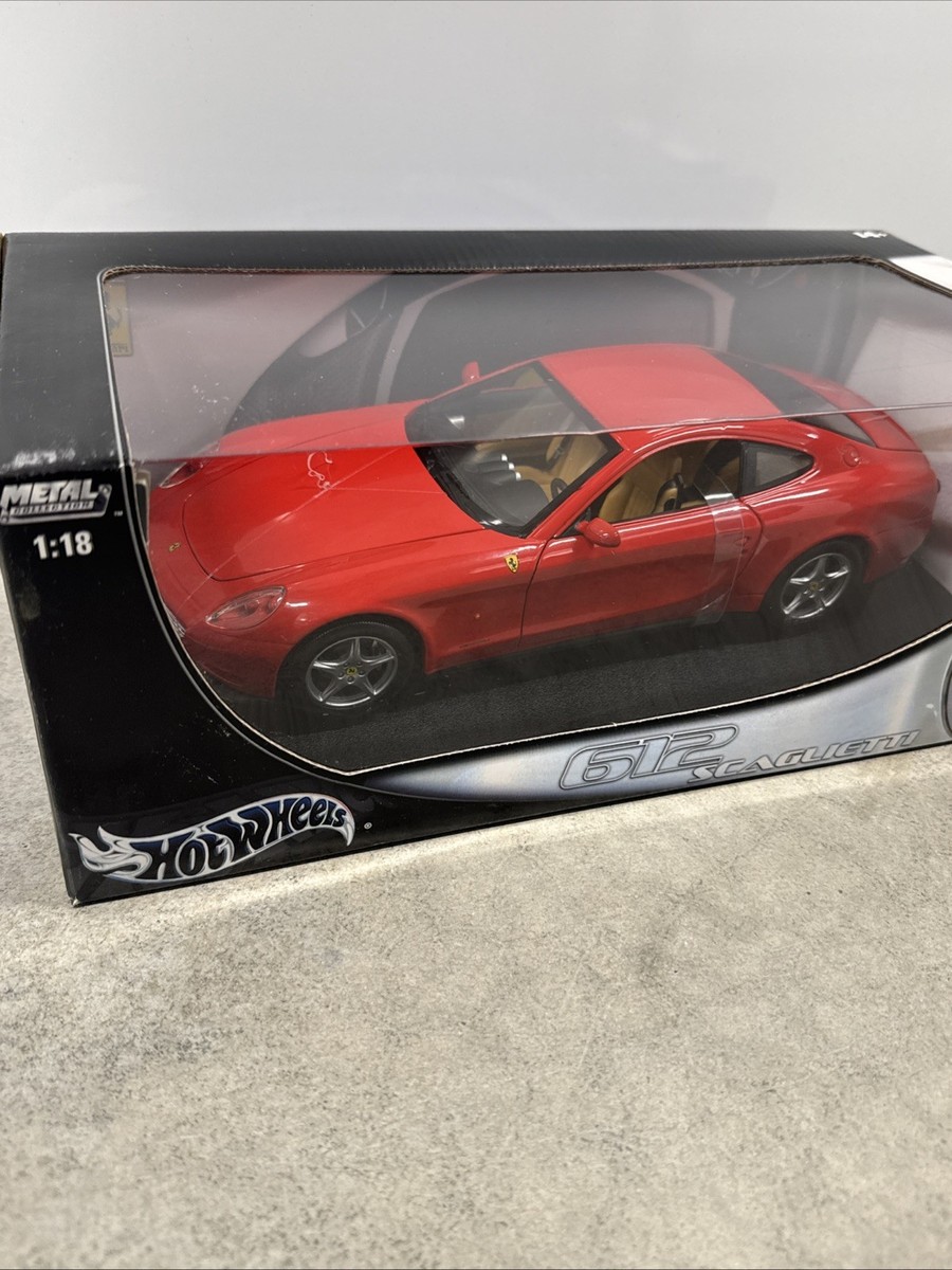 Hot Wheels Ferrari 612 Scaglietti 1:18 Red Diecast New In Box 2003