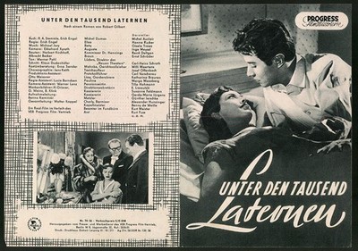 Filmprogramm PFI Nr. 74 /56, Unter den tausend Laternen, Michel Auclair, Hanna  