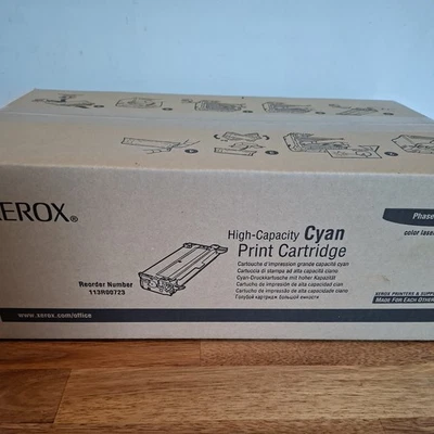 Sealed Genuine Xerox 113R00723 Toner cartridge high capacity cyan Phaser 6180 - Image 1 of 4