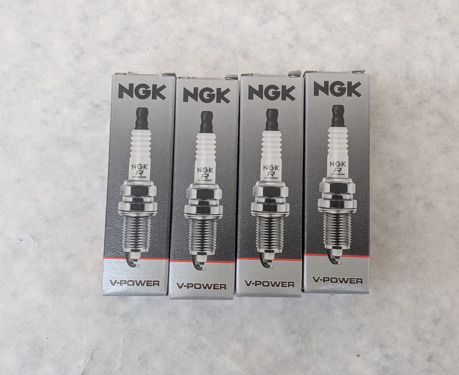 Pack of 4 NGK BR9EYA 7548 V-Power Resistor Type Spark Plugs 