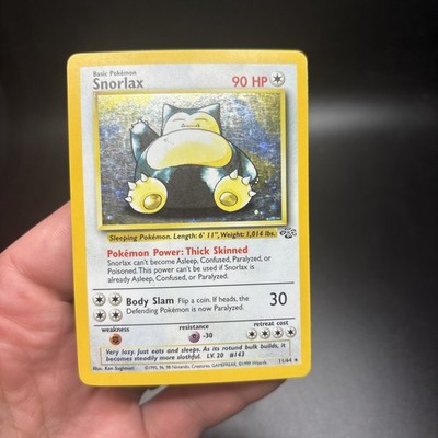 Snorlax 11/64 Pokemon 1999 Jungle Unlimited Set Holo Rare MP -j | eBay