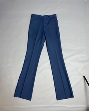 Vtg 70s Levi  s Sportswear Blue Tailored Pants Talon Zipper High Rise Sz 28 May S