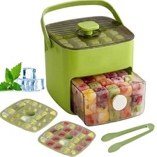 Instant Ice Cubes in Seconds &ndash; Just Press & Release! Push Button Ice Cube Tray