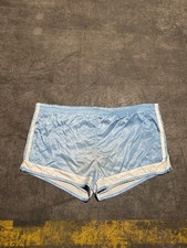 Vintage Adidas Shorts Mens Baby Blue Running Lined 70s 80s Striped Adult