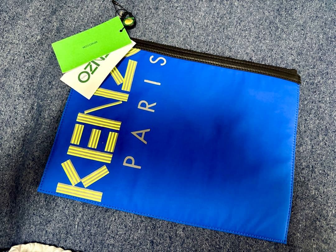 Kenzo Paris Clutch Bag Blue Limited Edition Men's bags, stylish, popular brands,
