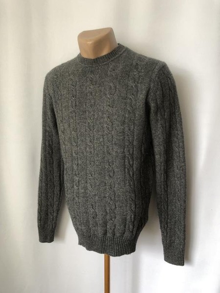 Men Ben Sherman Sweater Grey Wool 36 / S / 44