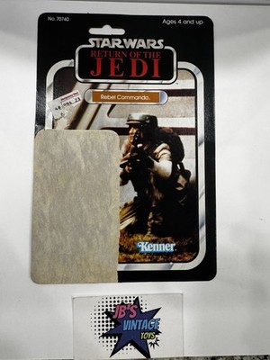Rebel Commando 65 Back ROTJ Vintage Cardback FULL CARD Star Wars
