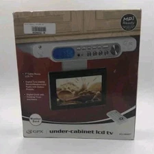 GPX KCL8806DT Silver Black 7 Inch Under Cabinet Icd LCD TV With Box