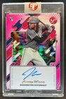 2025 Topps Pristine James Wood Auto RC Pink Refractor Rookie #/15 Nationals