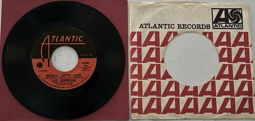 Led Zeppelin~Whole Lotta Love/Living Loving Maid/45-EX/NM Vinyl/NM Labels